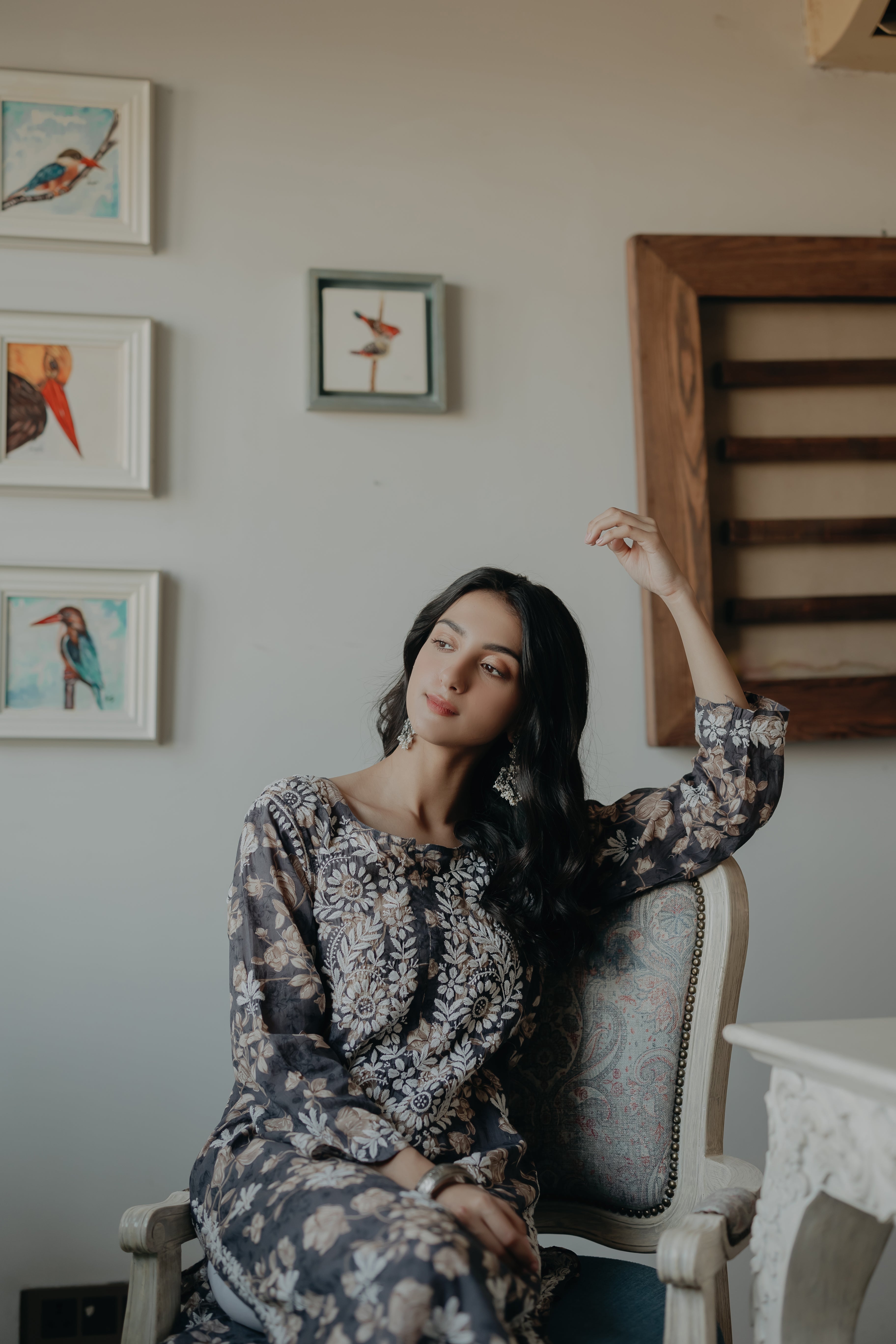 Printed Chikankari Kurtas