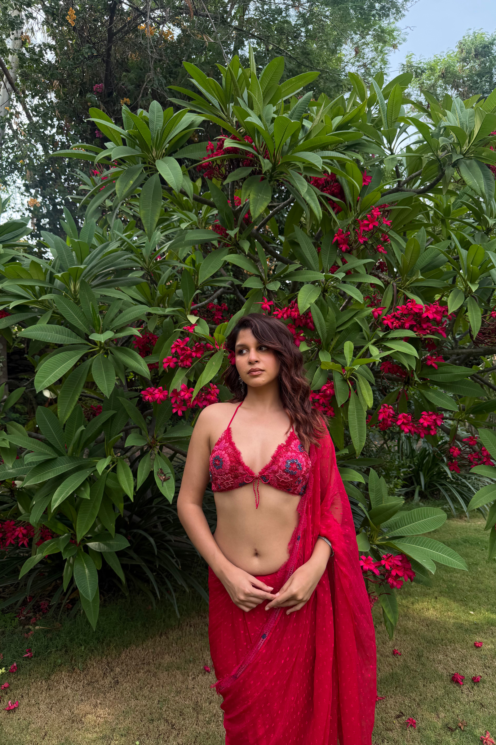 Very Raspberry Saree
