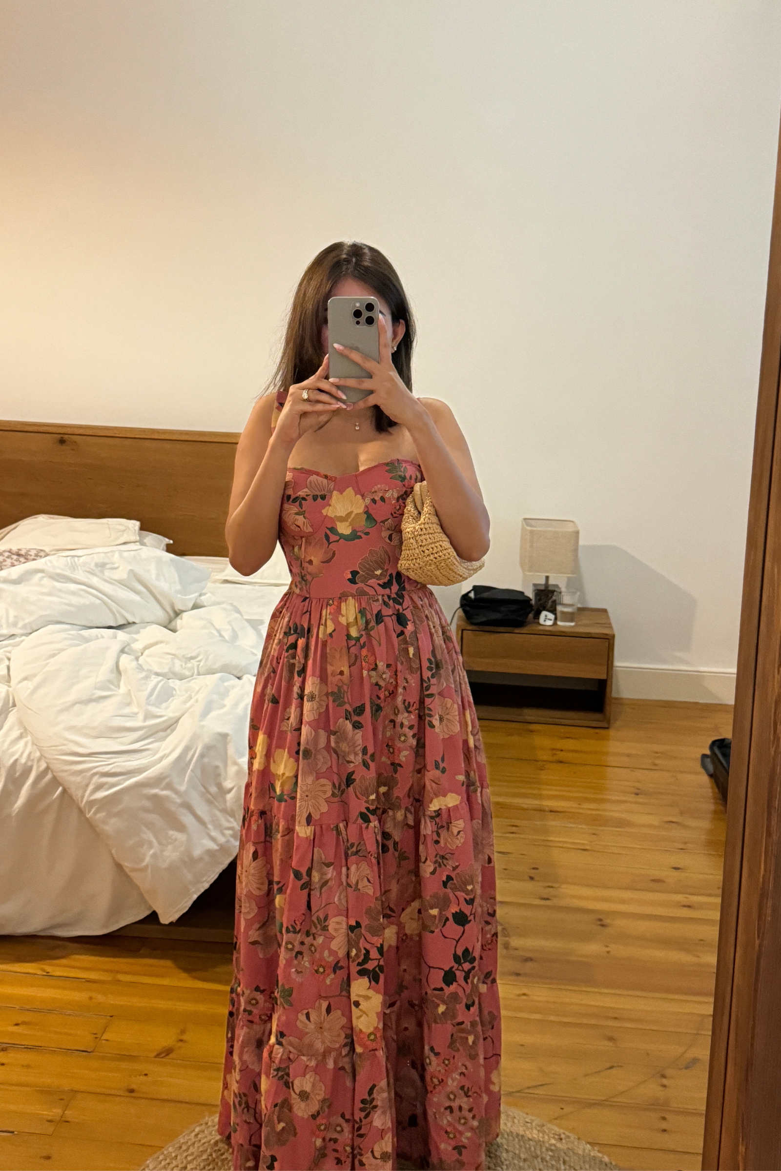 Oliver Red Bustier Maxi Sundress