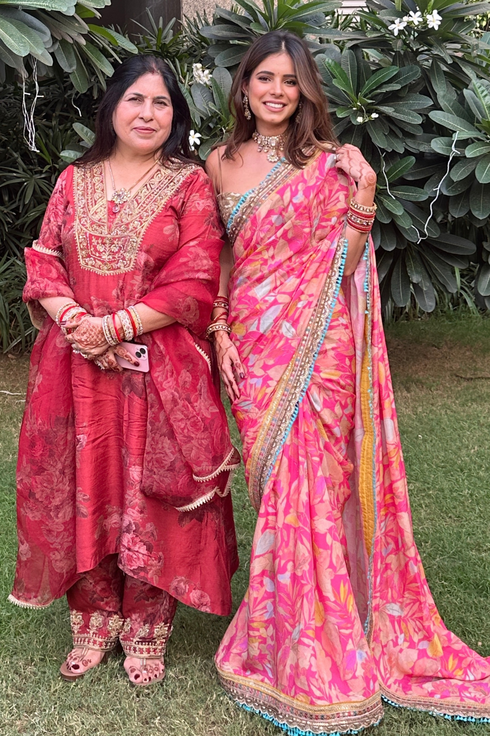 Aarohi Pink Muslin Saree With Gold Embroidered Blouse