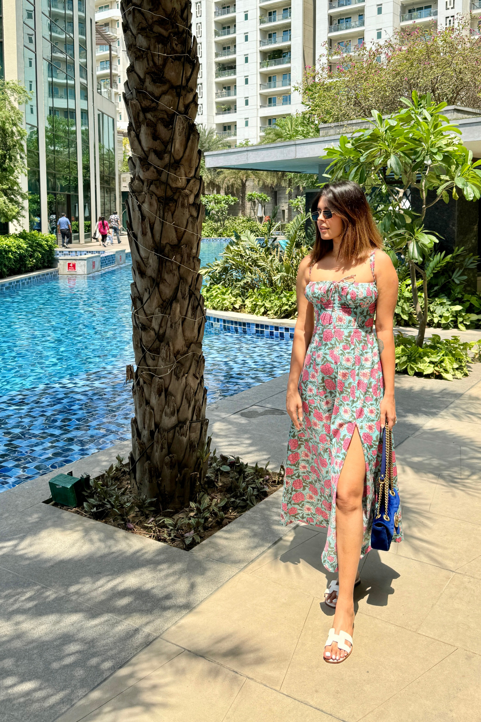 Aurora Printed Multicoloured Bustier Sundress