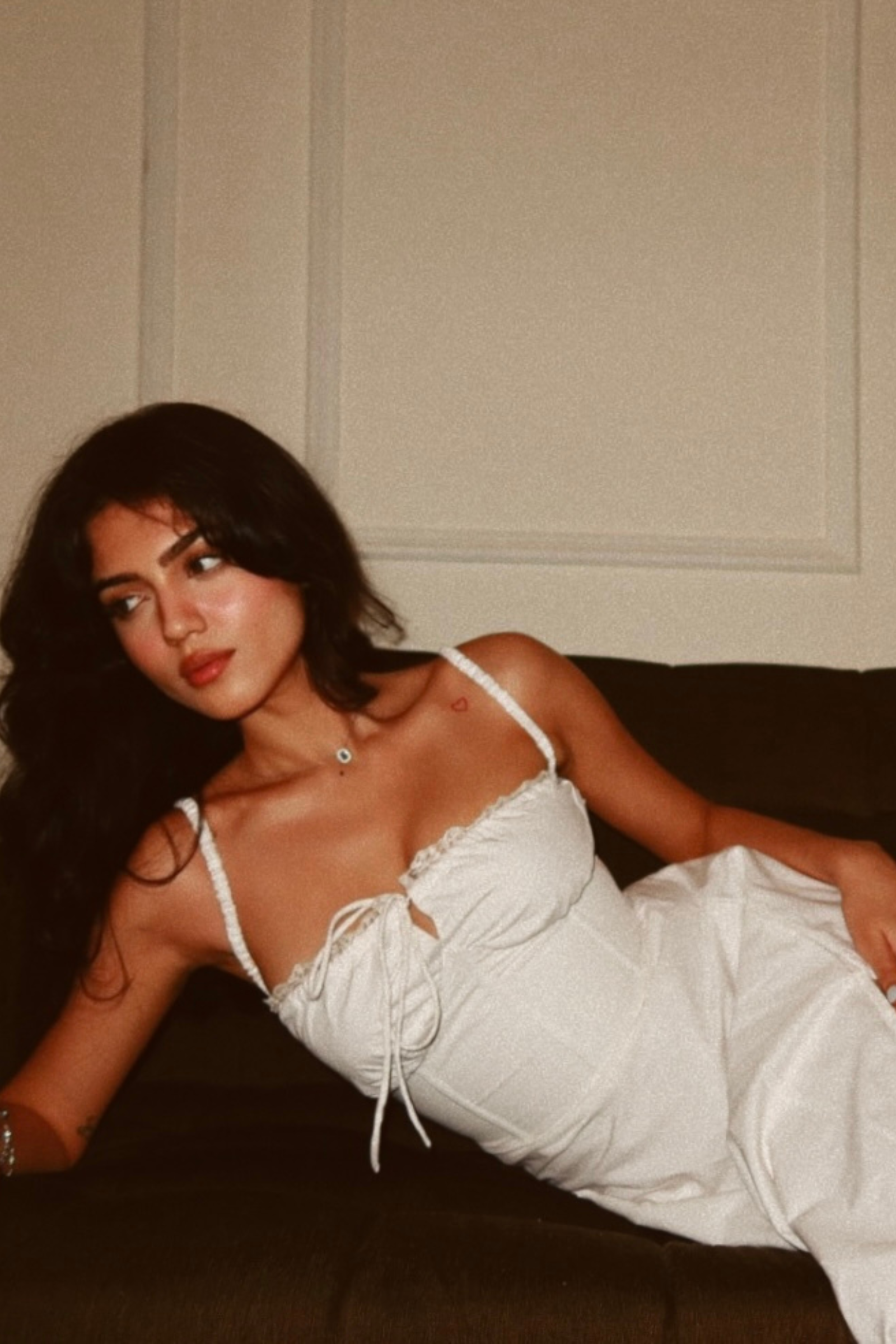 Tosca White Corset Poplin Midi Dress
