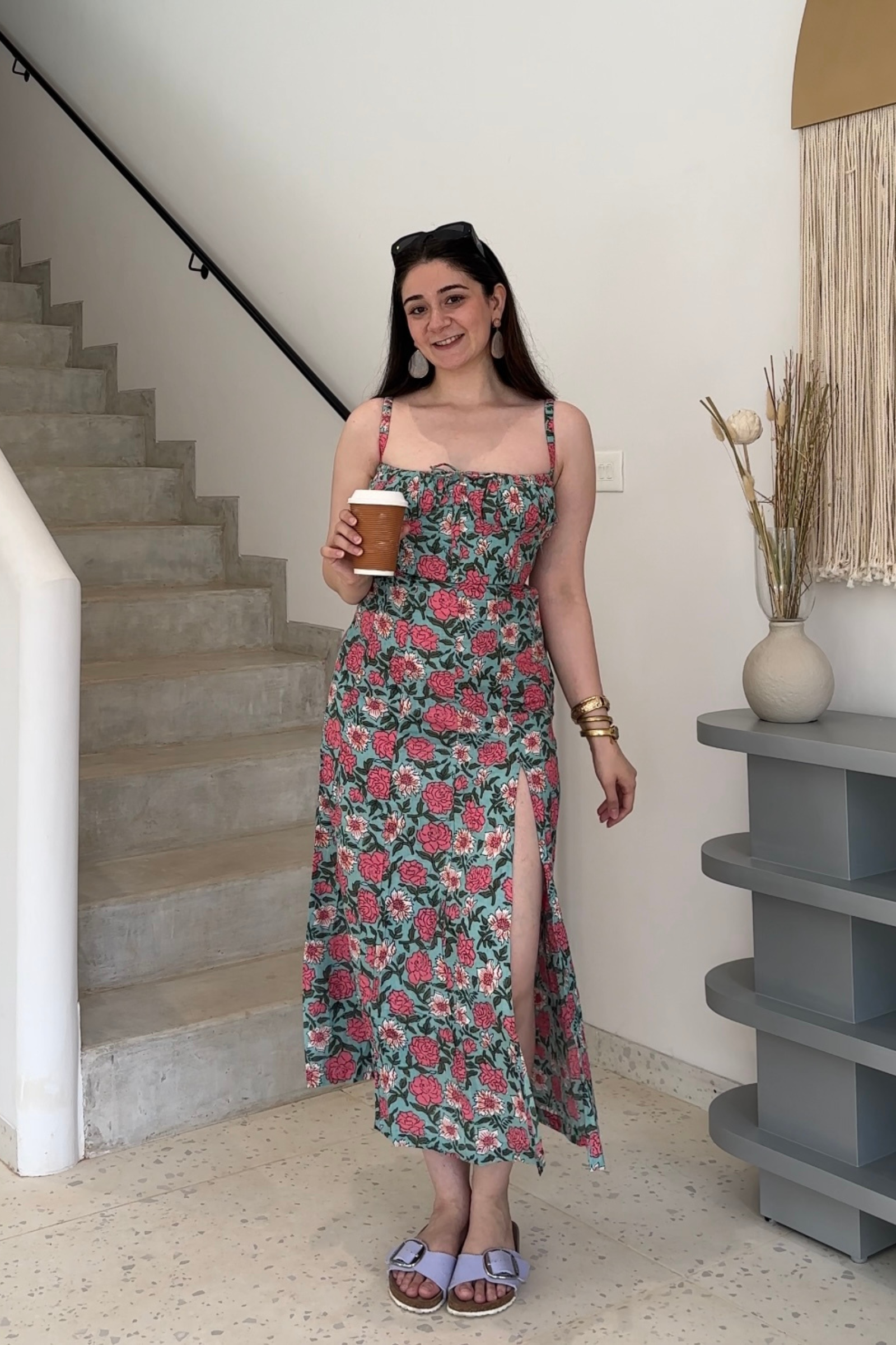 Aurora Printed Multicoloured Bustier Sundress