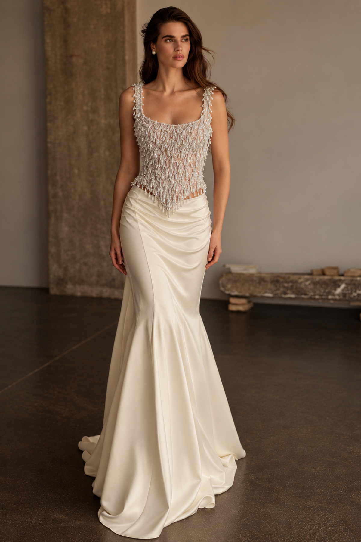 Chandni Pearl Drop Embellished Corset