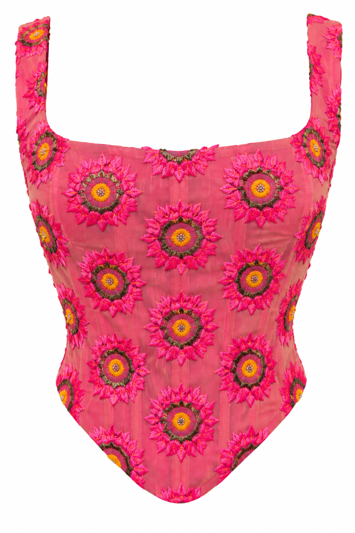 Rangeeli Hot Pink Embroidered Corset
