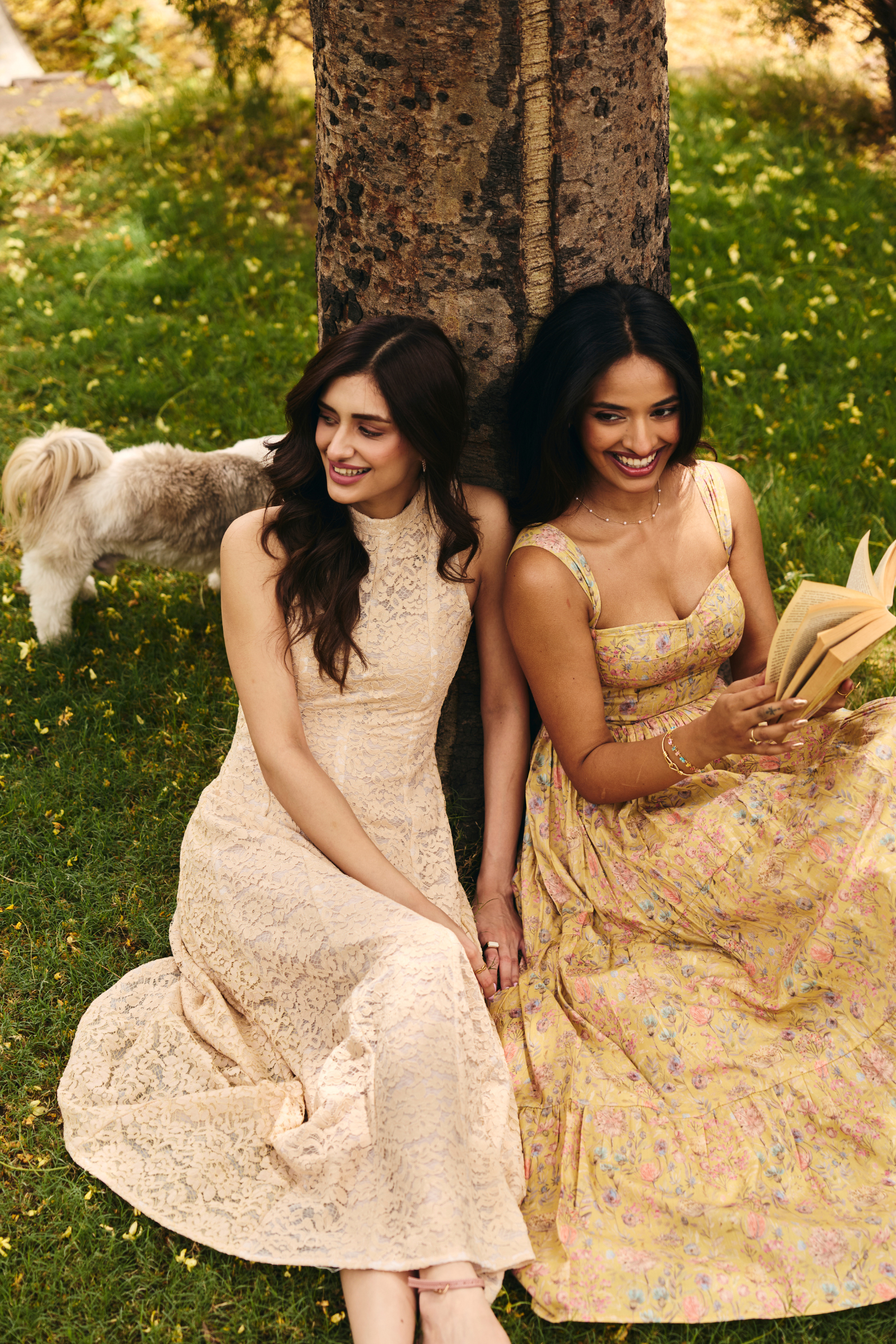 Valetta Yellow floral maxi dress