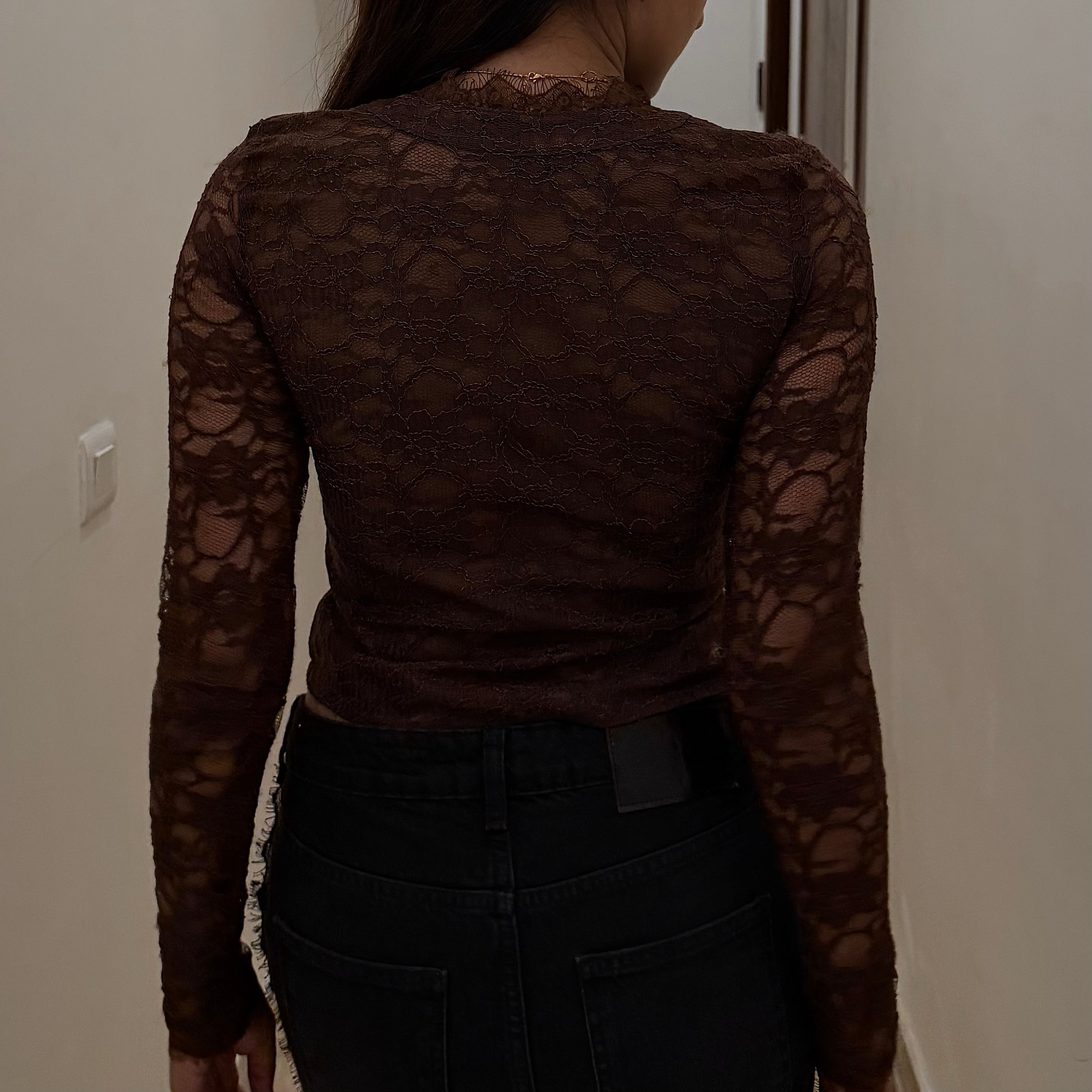 Petra Brown lace top