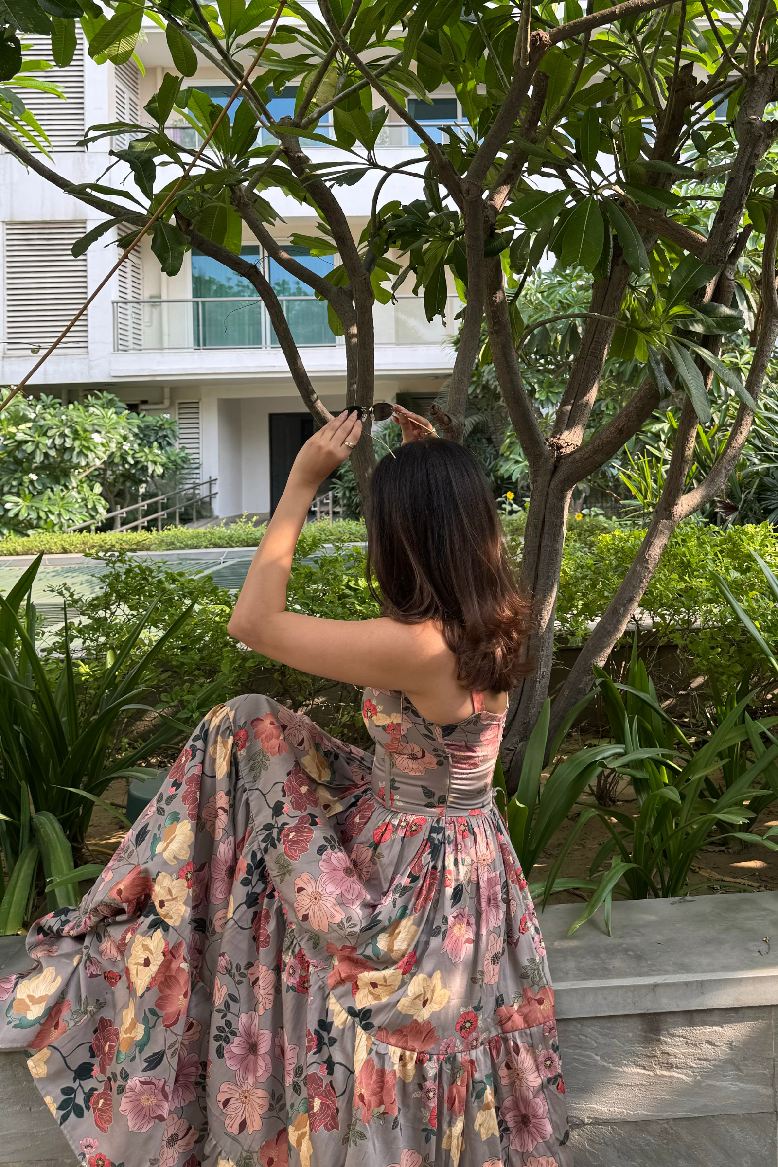 Georgia Floral Bustier Maxi Sundress