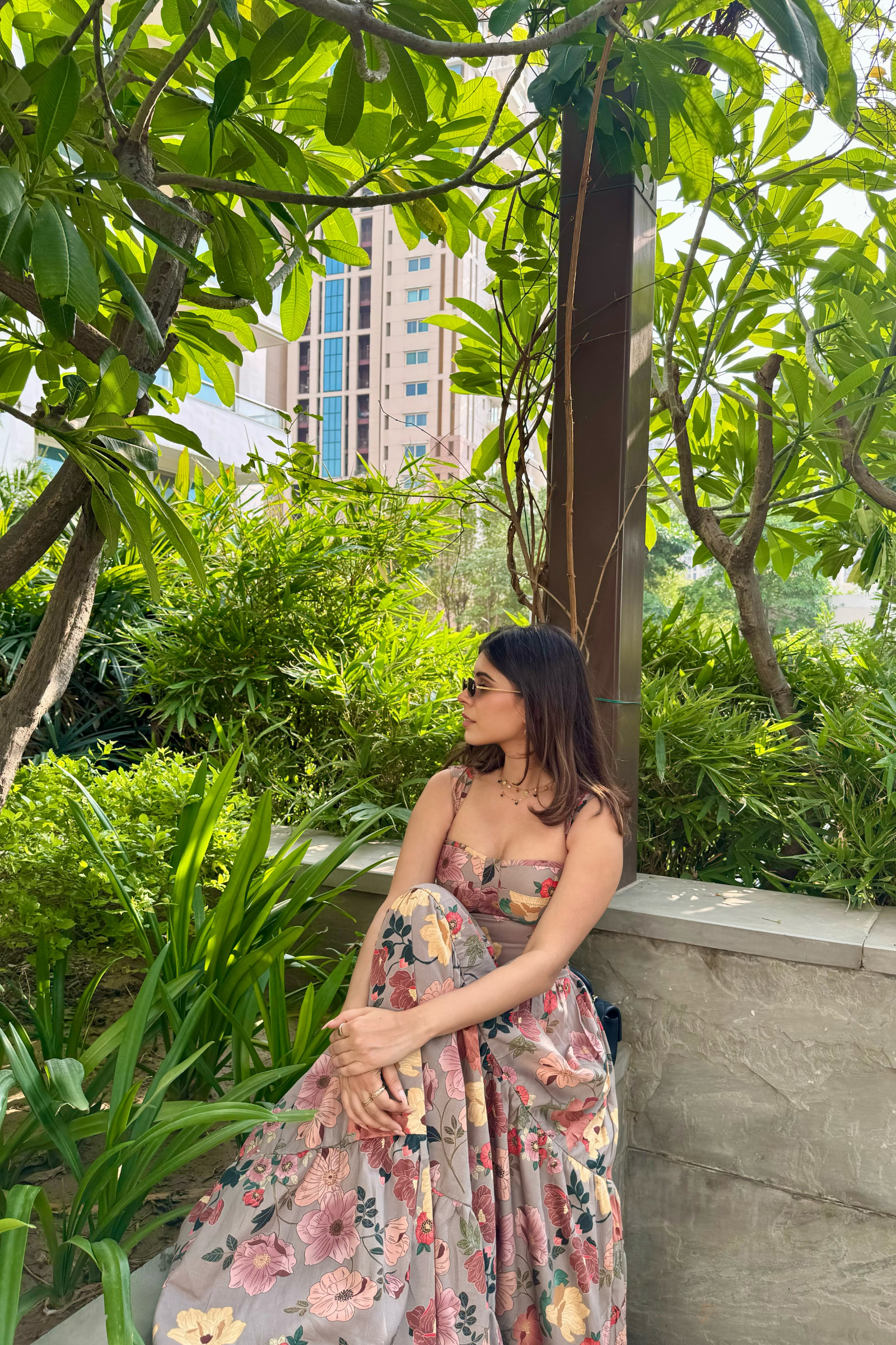 Georgia Floral Bustier Maxi Sundress
