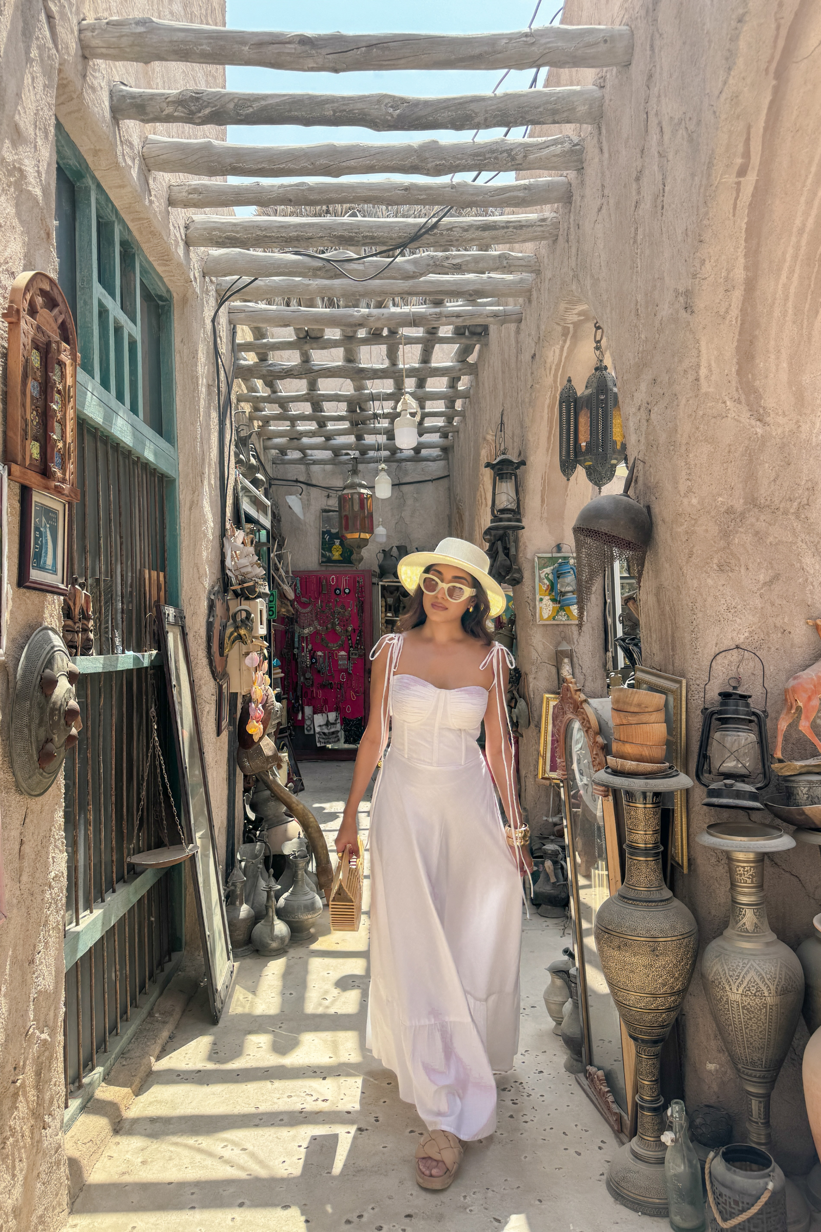 Riri White Corset Bustier Sundress