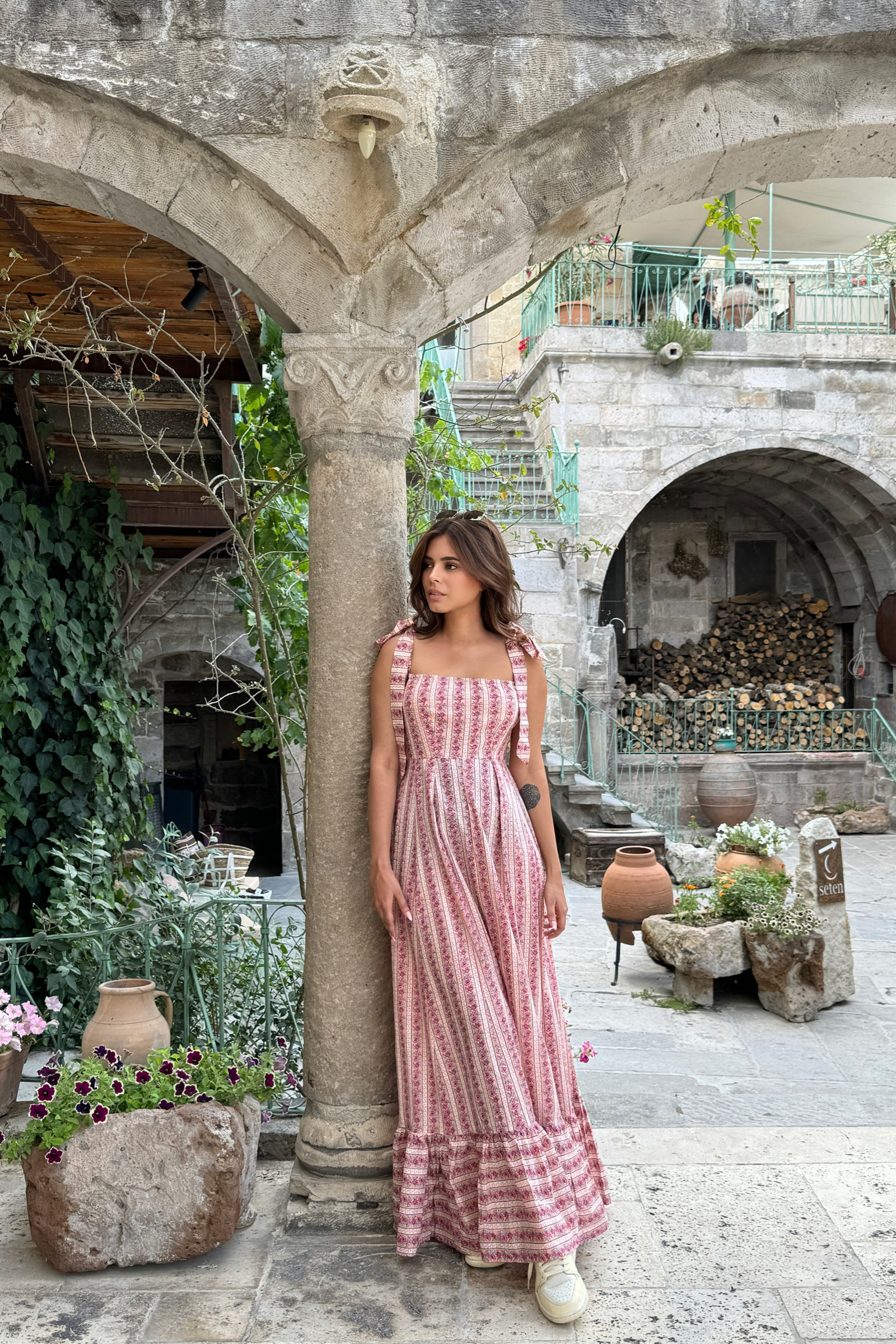 Lennon Printed Maxi Sundress