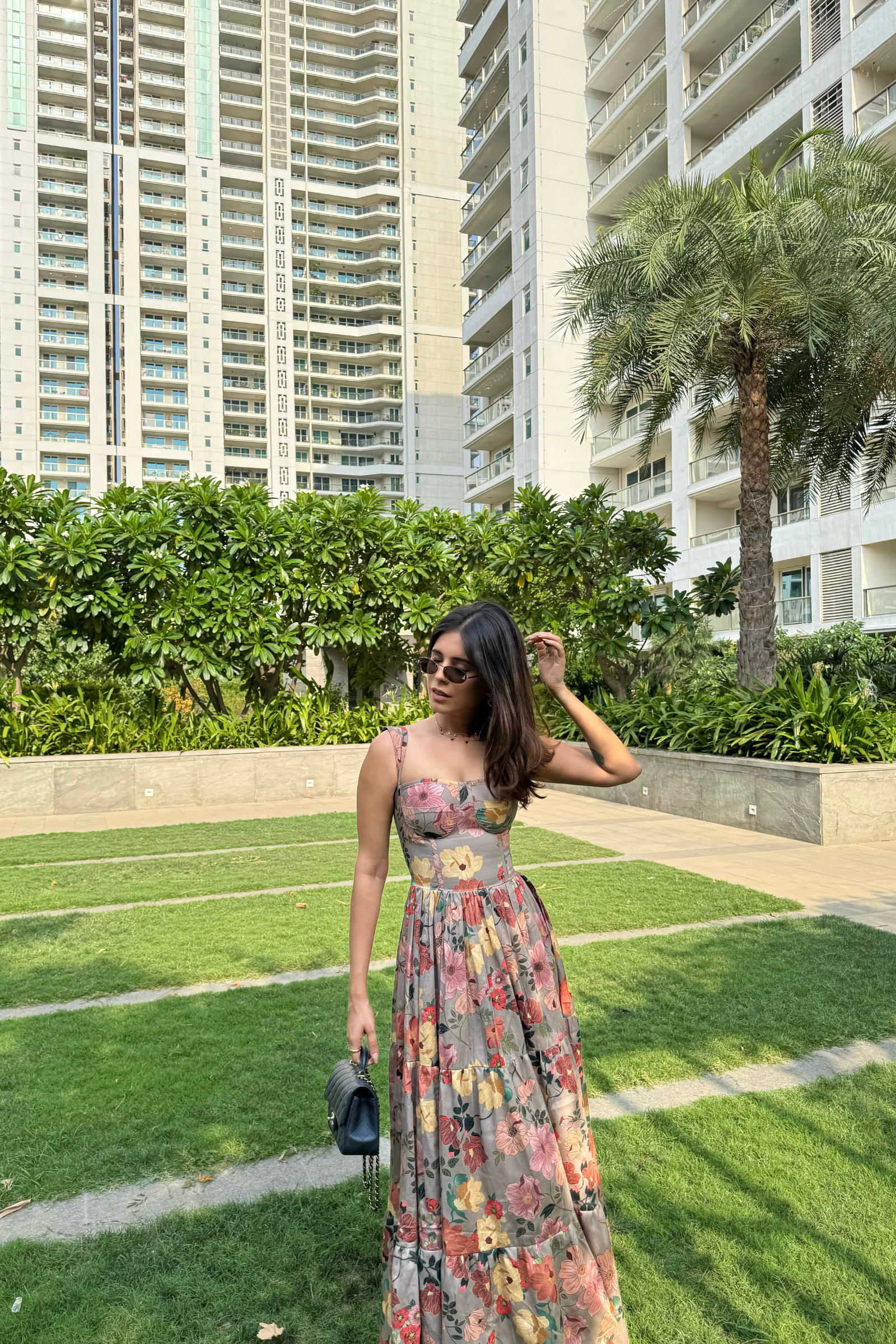 Georgia Floral Bustier Maxi Sundress