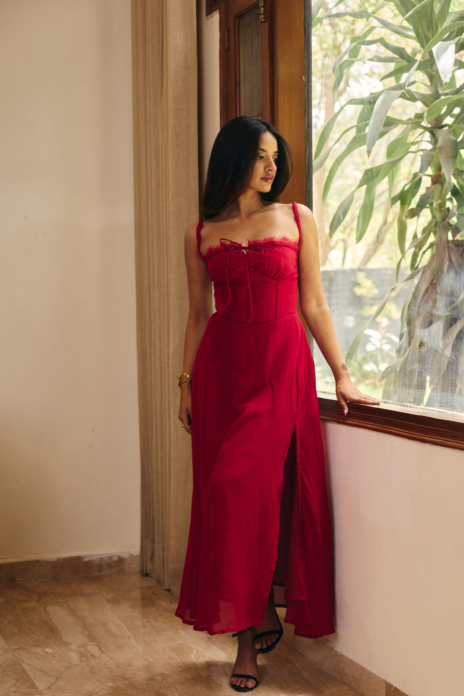 Casablanca red corset dress