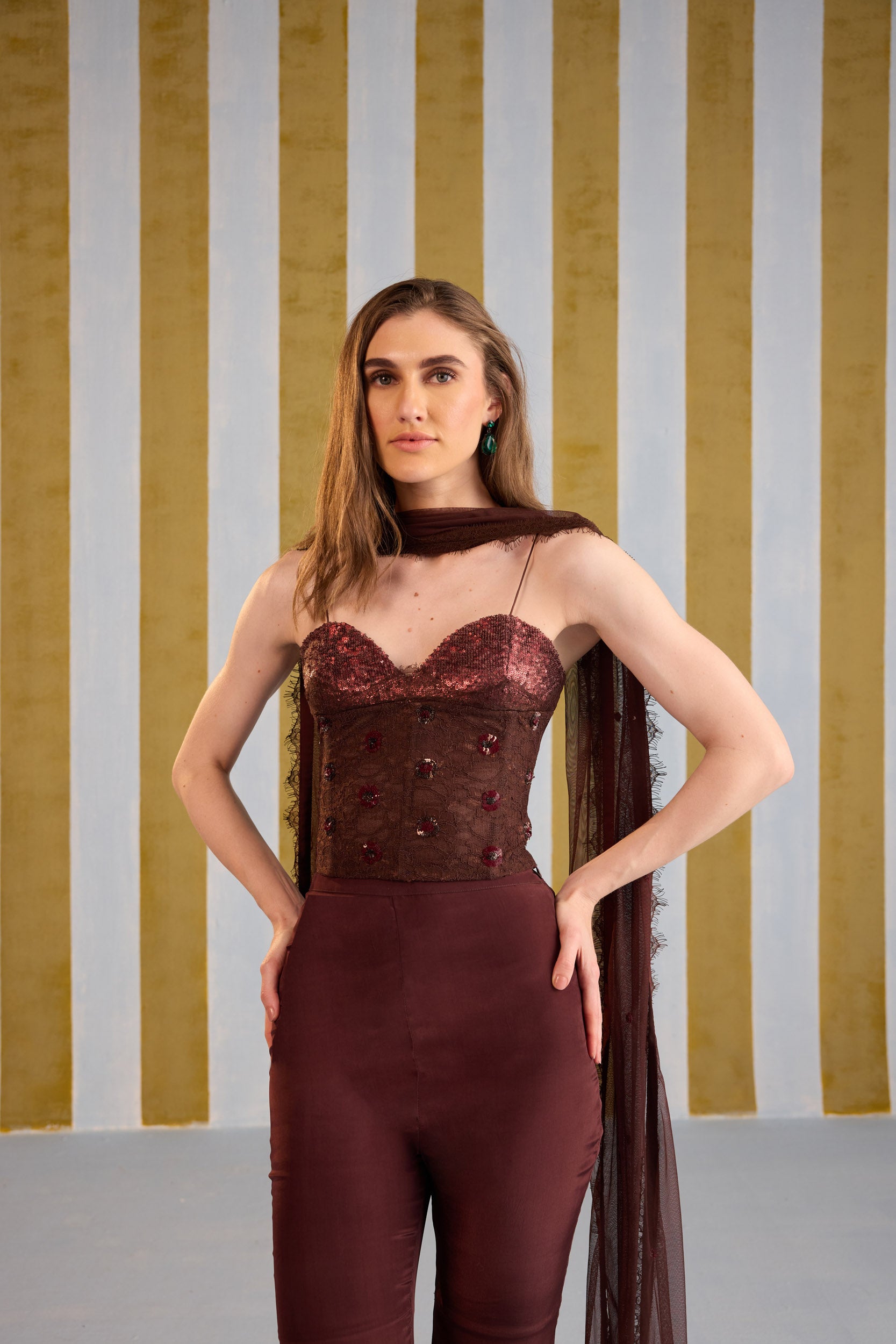 Mocha Cherry Corset