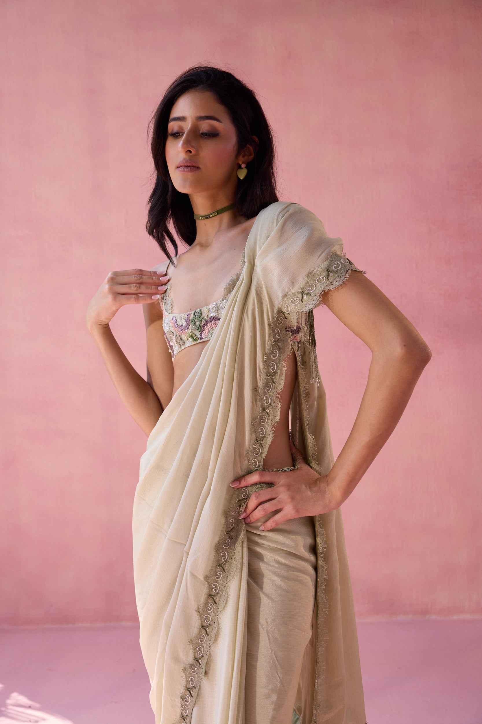 Pear Meadow Saree