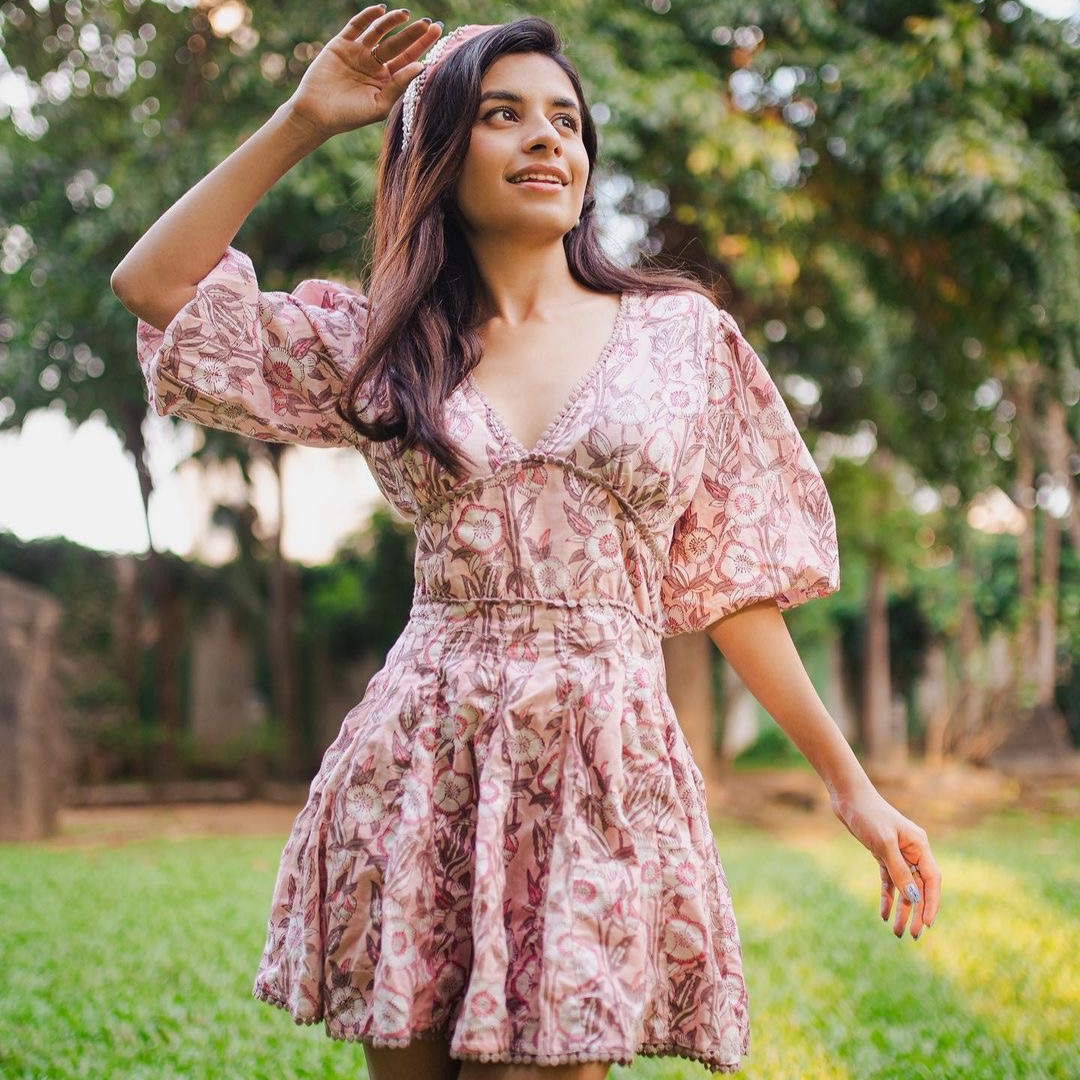 Leah Multicolour Printed Cotton Dress