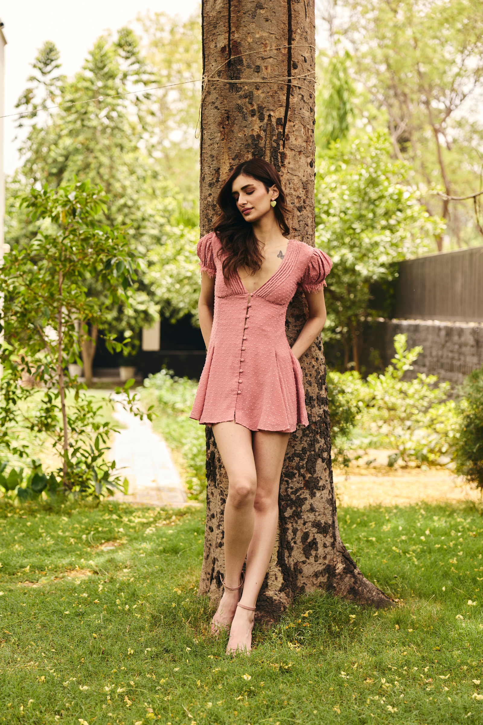 Cotswolds Pink Mini Dress