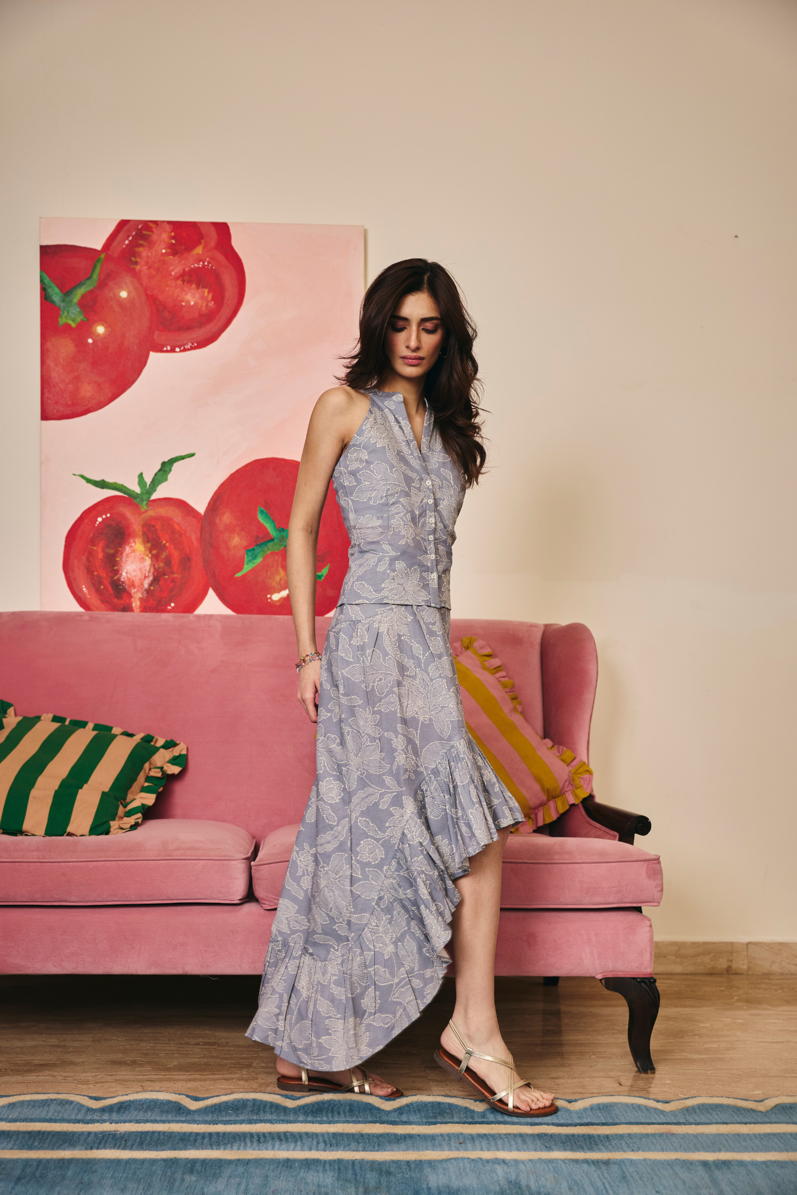 Lisbon Blue Floral Co-ord Set
