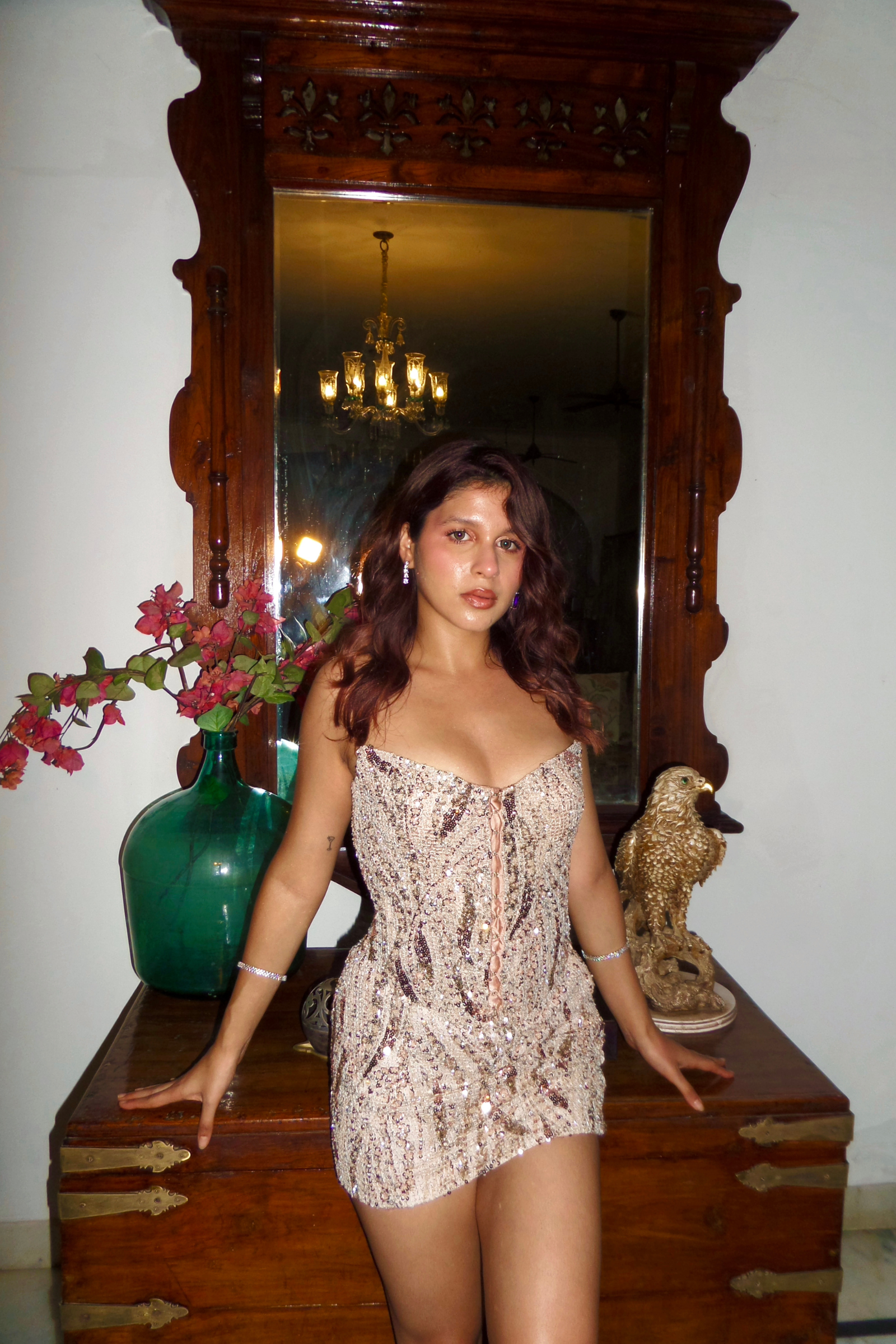 NEW YORK cream EMBELLISHED CORSET
