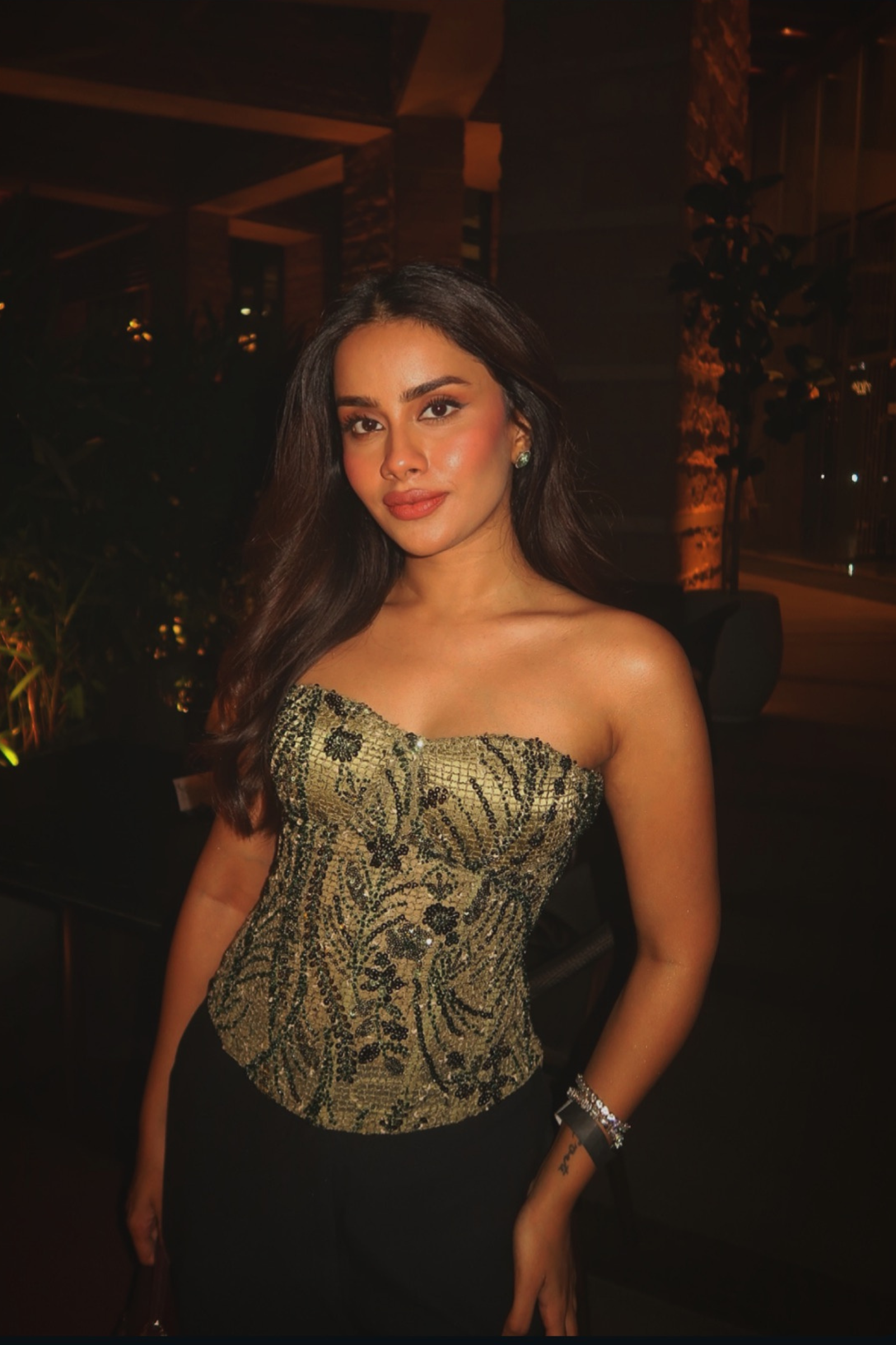Zanzibar green Embellished Corset