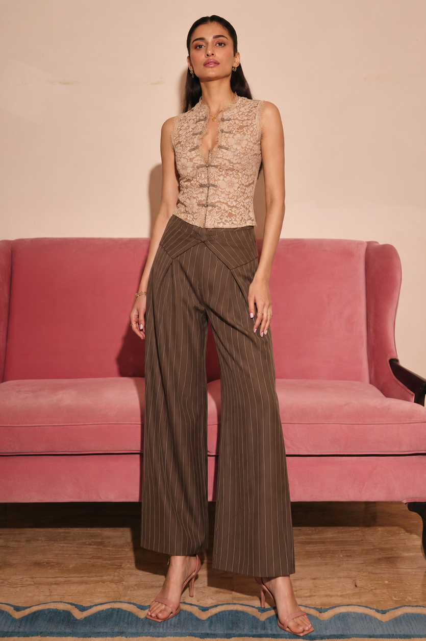 Matera Beige Lace Top