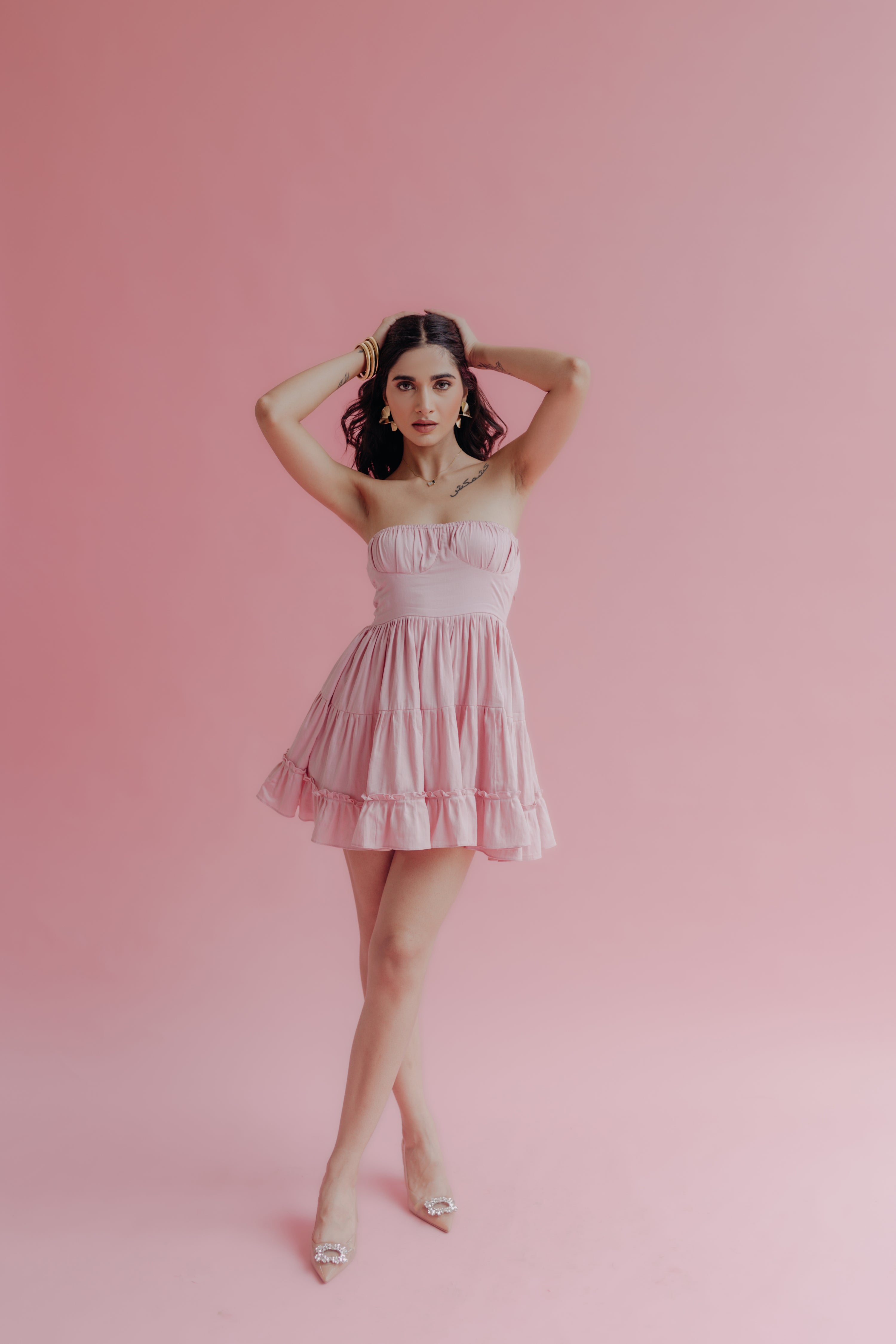 'Cora' Strapless Romper