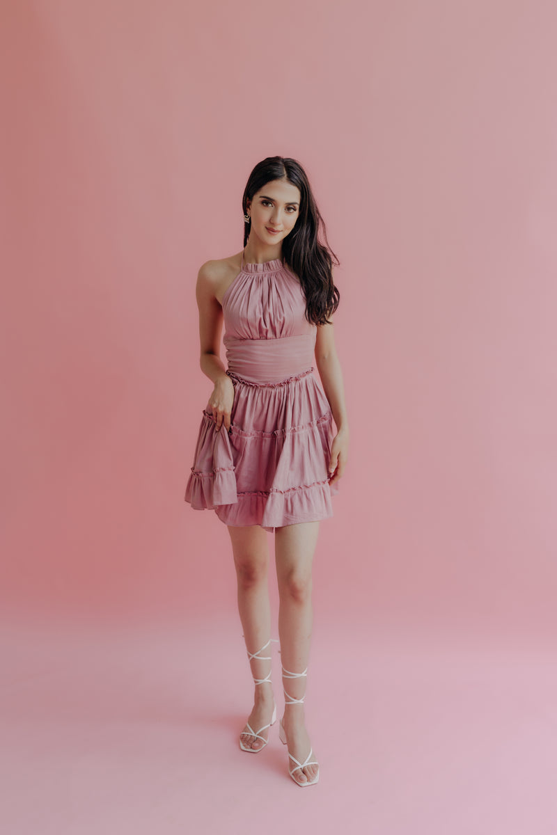 Thea Pink Mini Dress