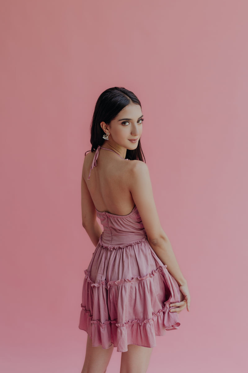 Thea Pink Mini Dress
