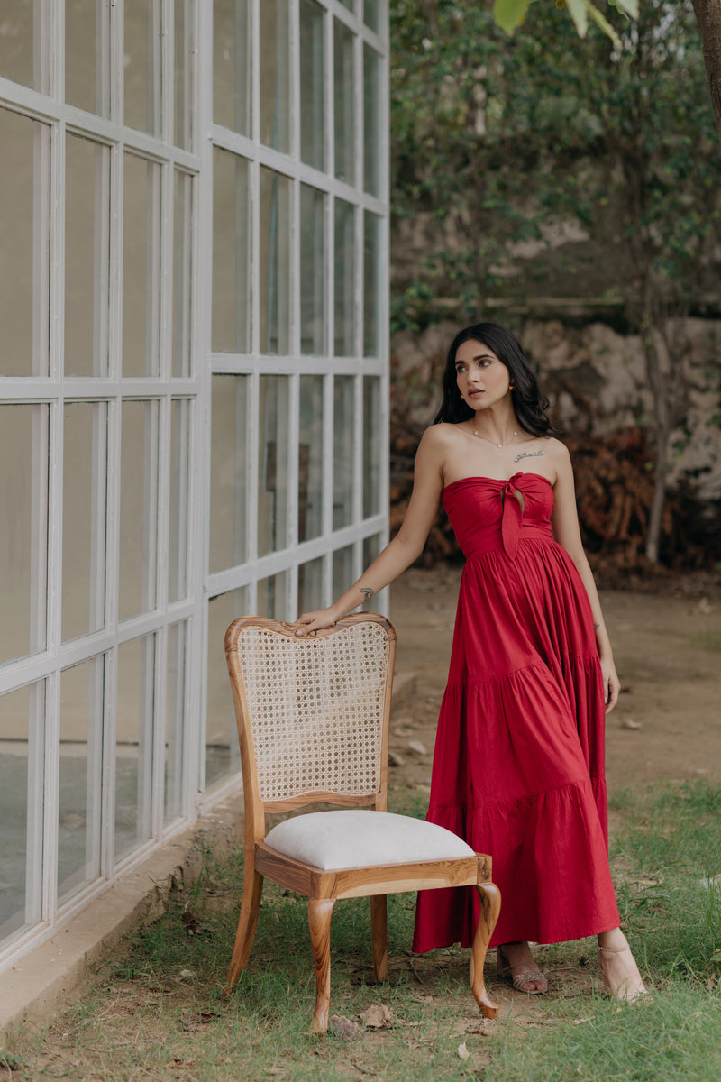 Alexandra Strapless Tiered Maxi Dress