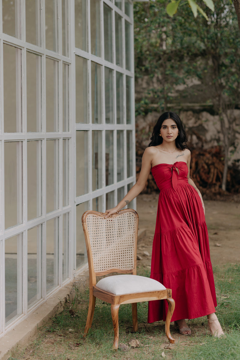 Alexandra Strapless Tiered Maxi Dress
