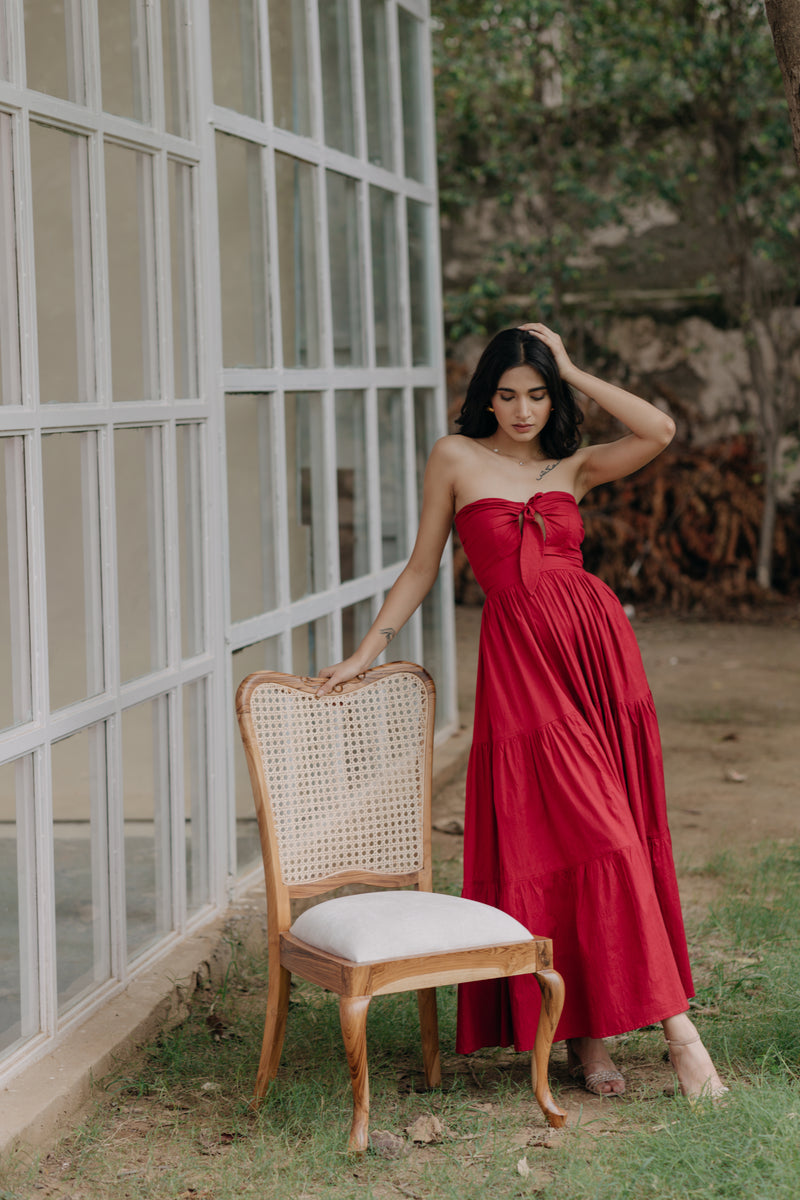 Alexandra Strapless Tiered Maxi Dress