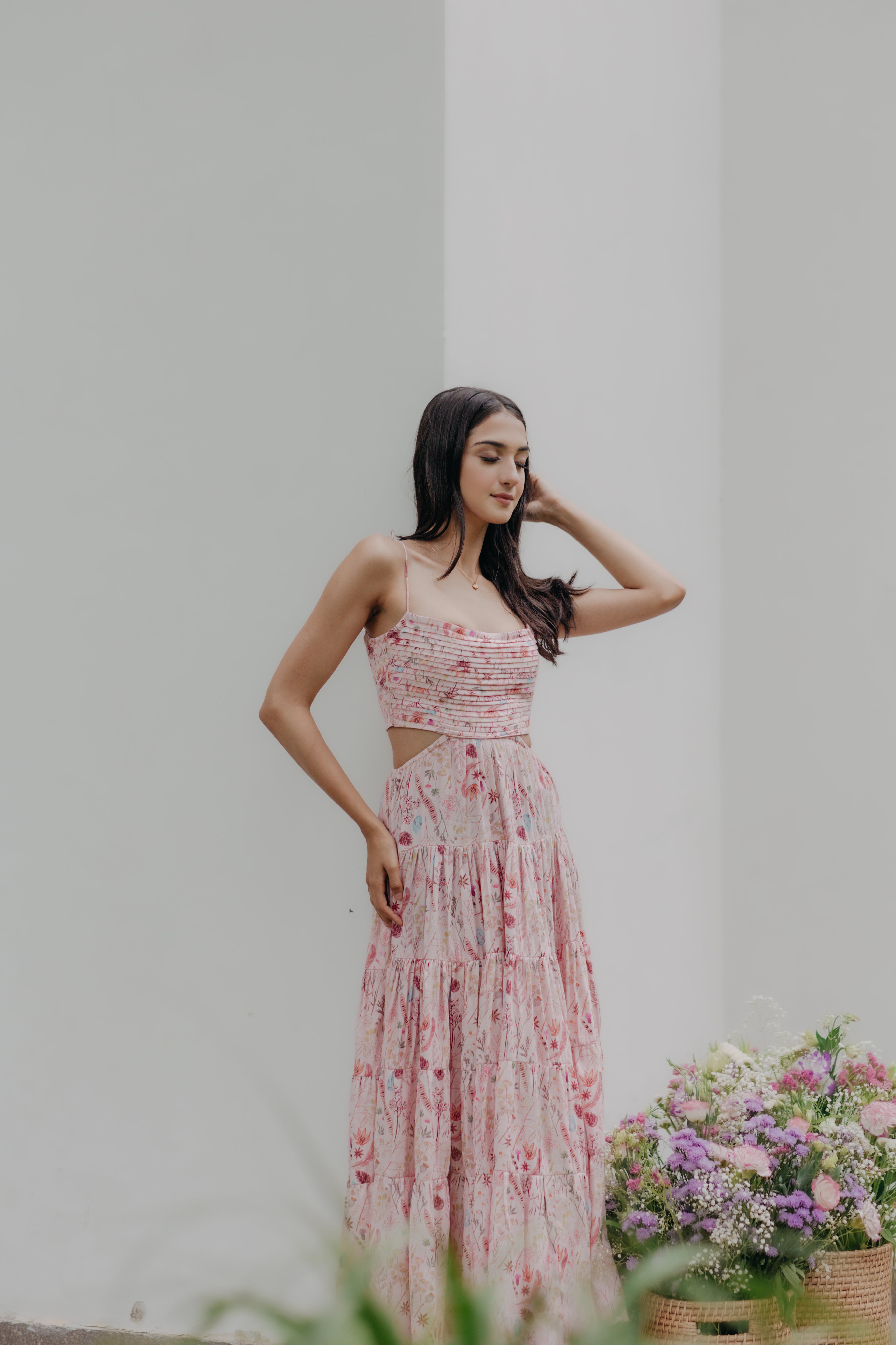 Thalassa Pleated Maxi Dress