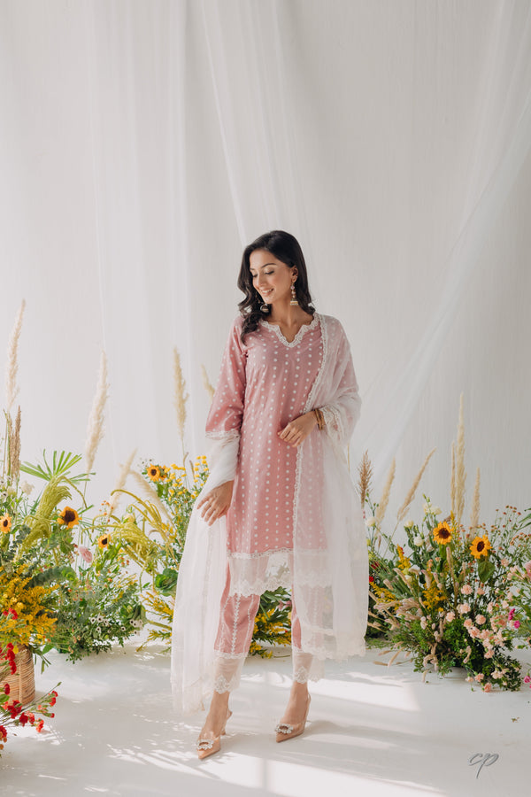Sara Mulmul Kurta Set of 2