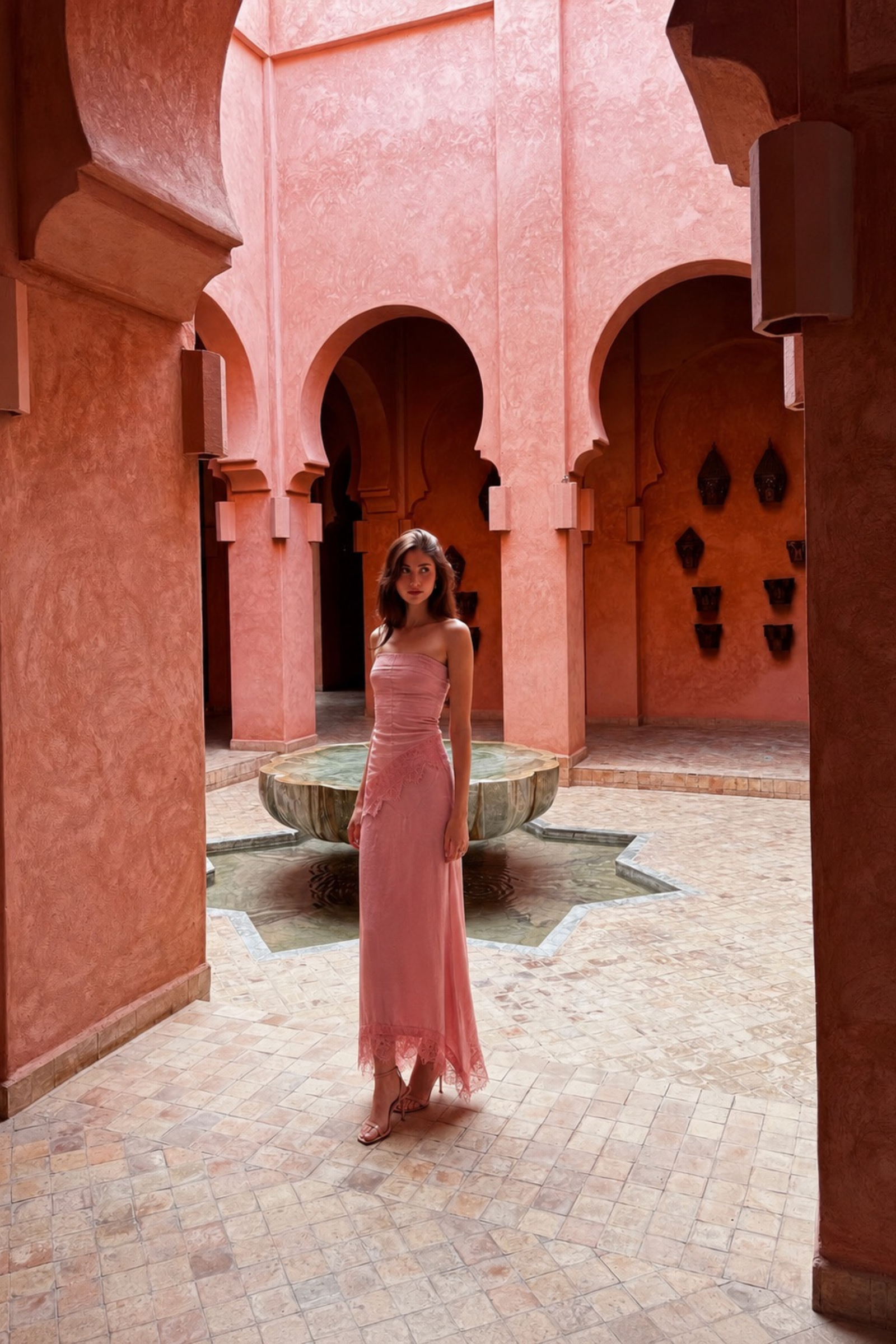 Copenhagen Dusty Pink asymmetrical co-ord set