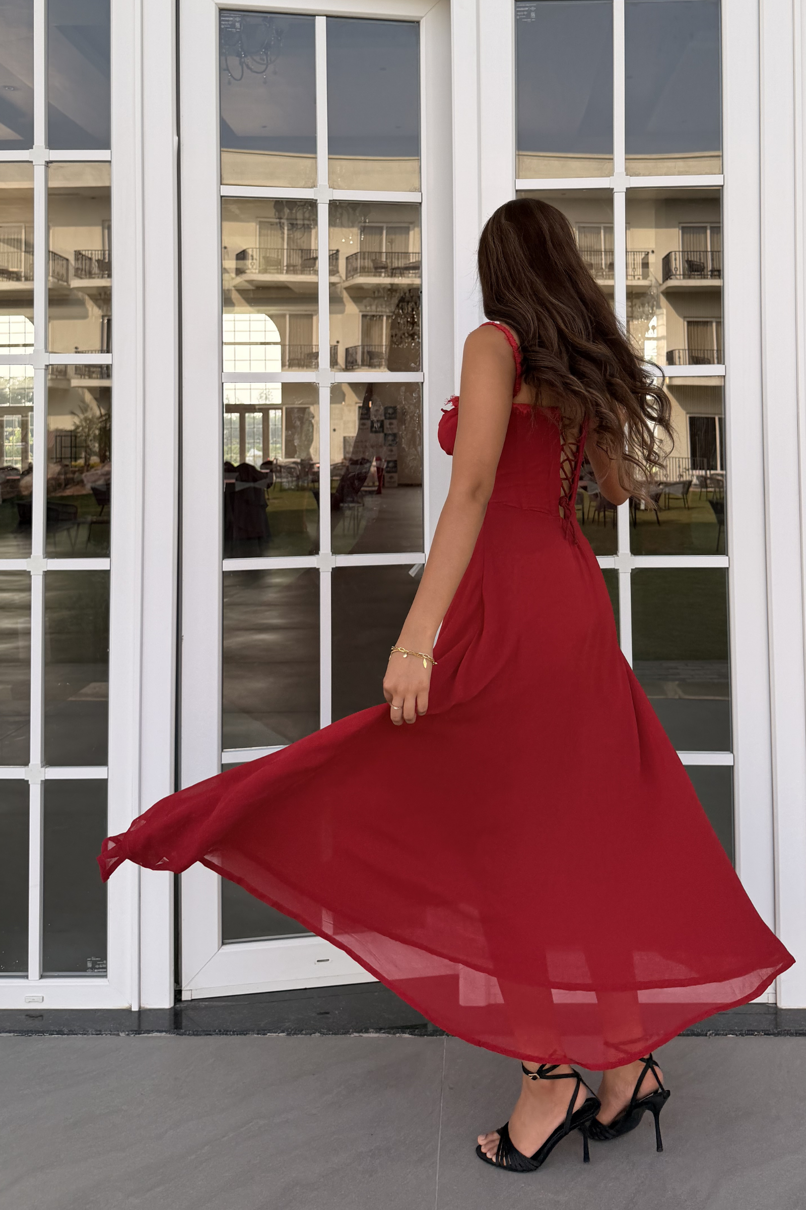 Casablanca red corset dress