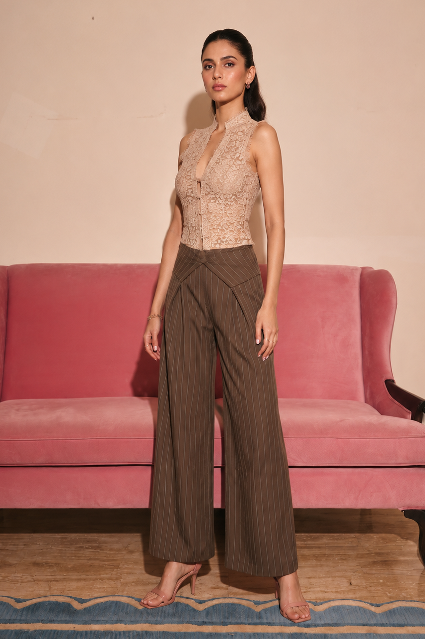Matera Beige Lace Top