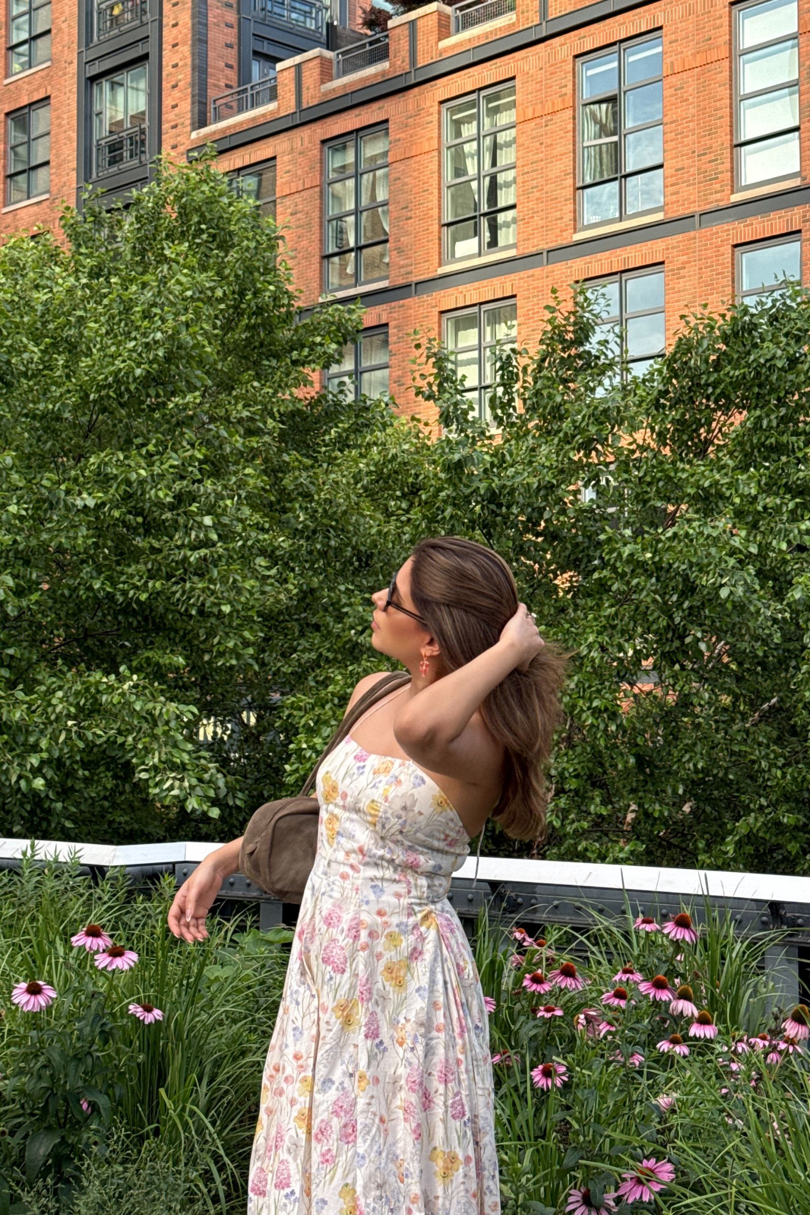Cannes White Floral Midi Sundress