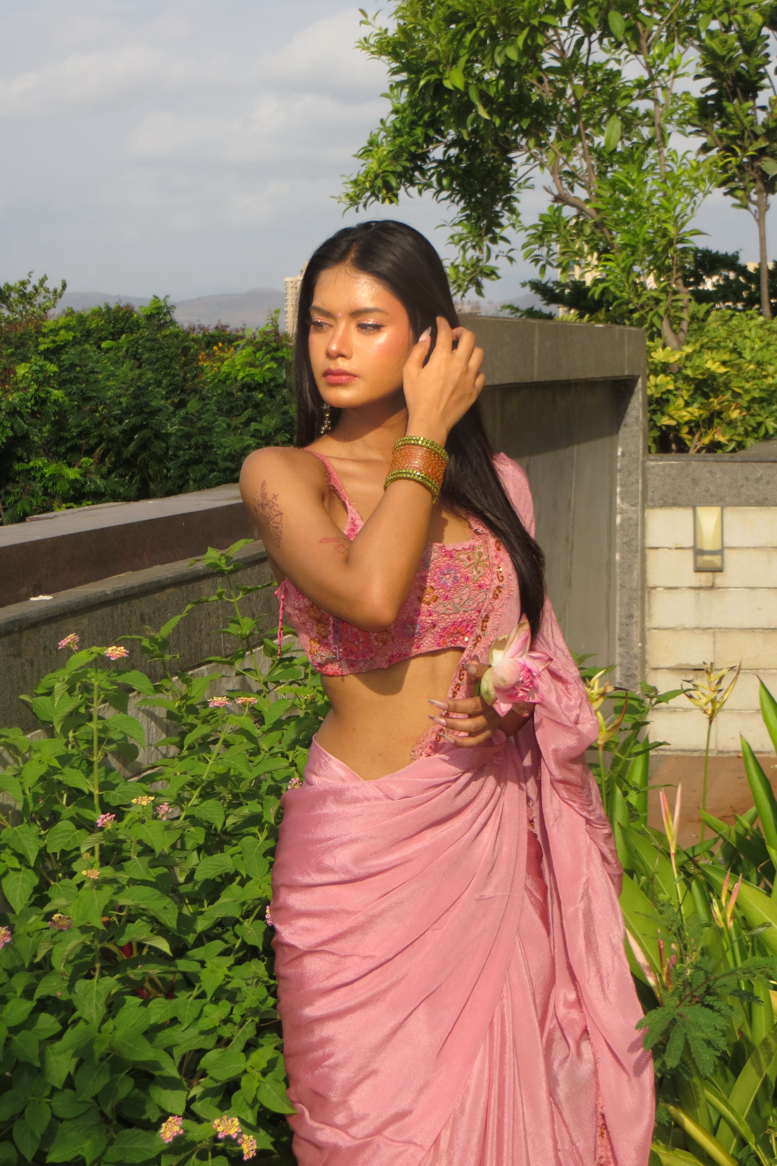 Sundown Somewhere Saree