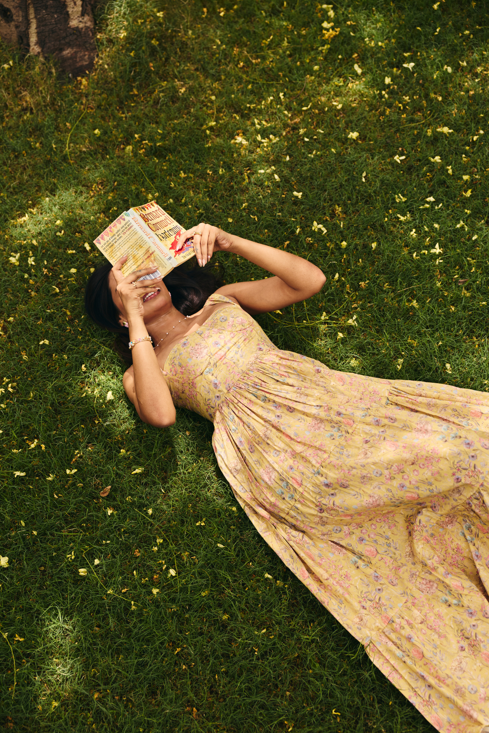 Valetta Yellow floral maxi dress