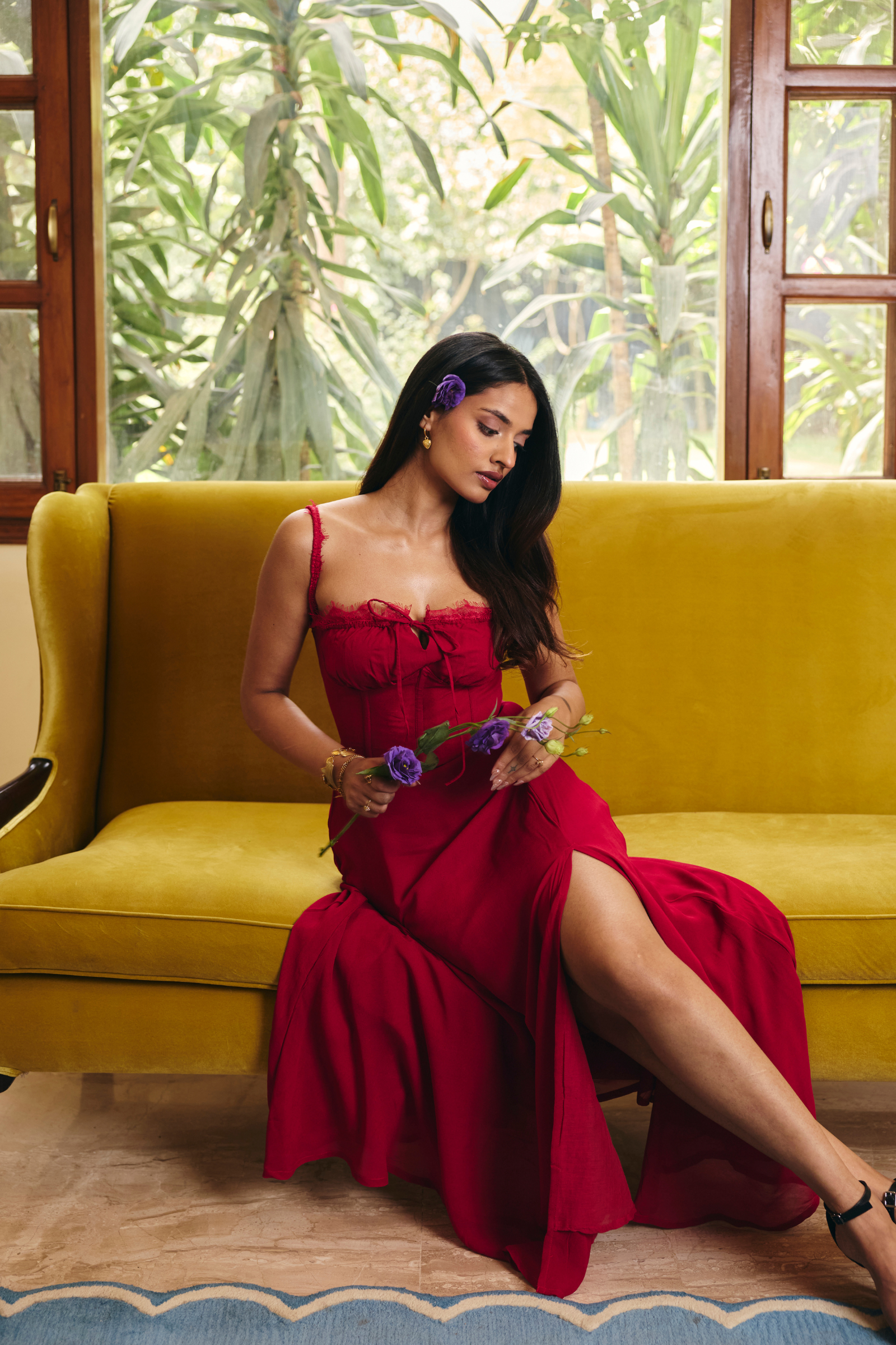 Casablanca red corset dress