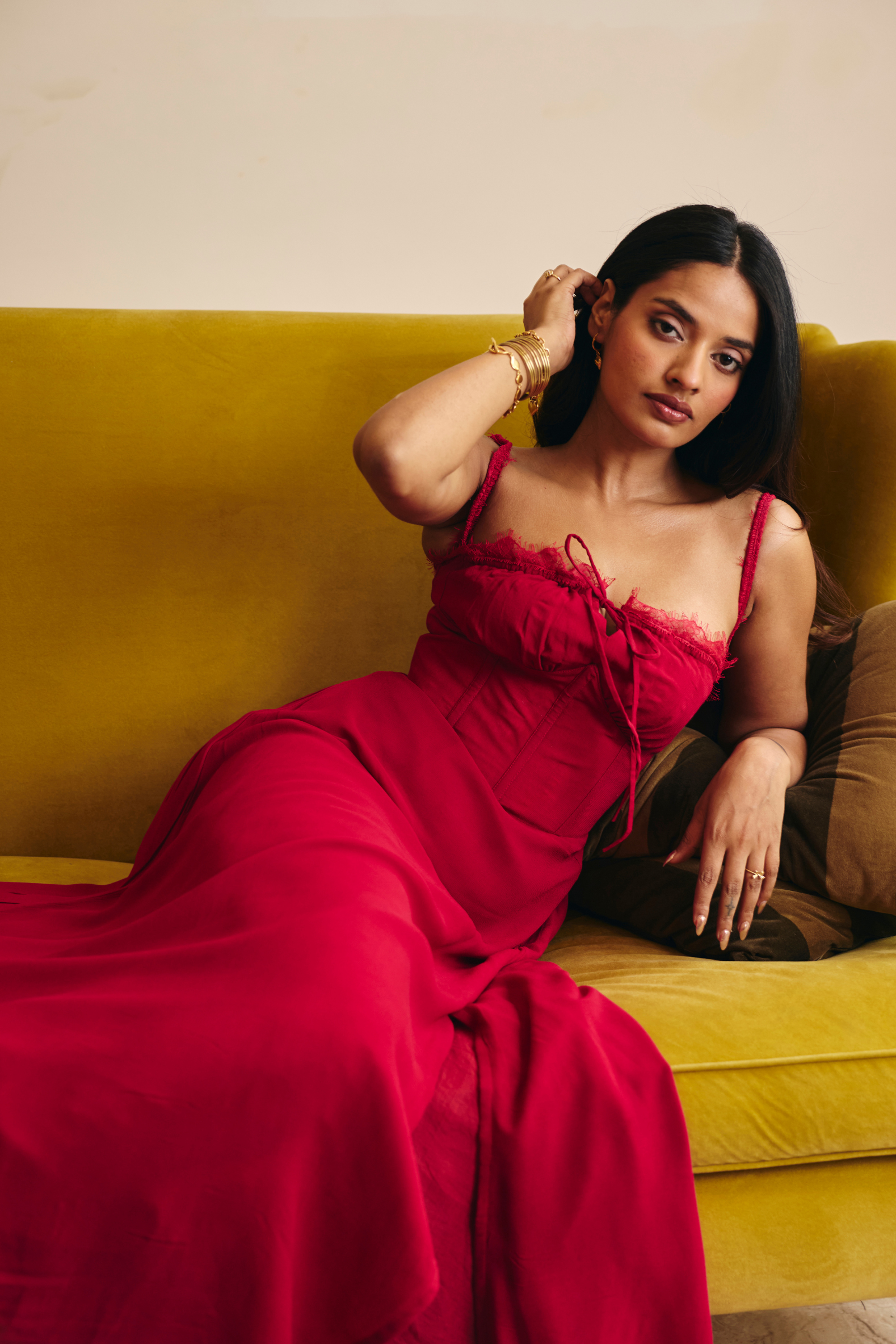 Casablanca red corset dress