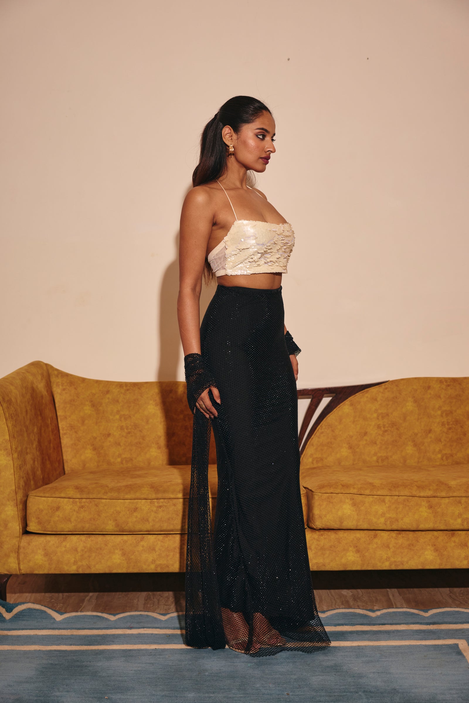 Tenerife cream & black Co-Ord Set