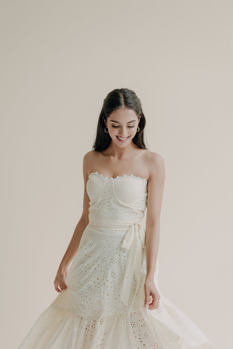 Ophelia Corset Midi Dress