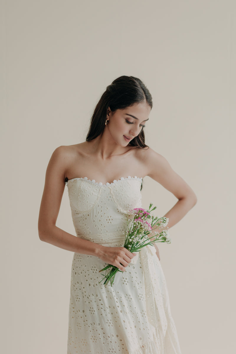 Ophelia Corset Midi Dress