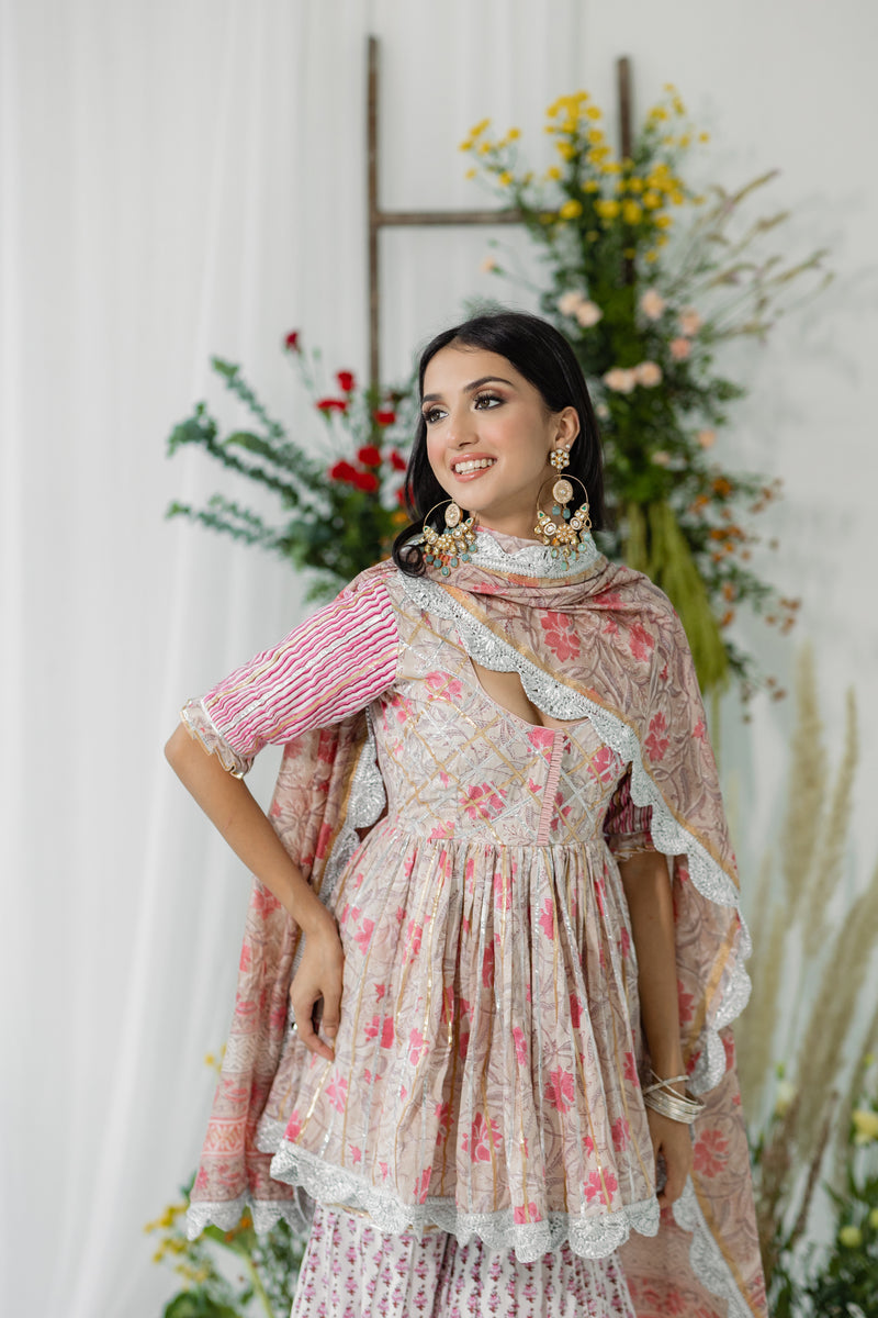 Crossandra Gharara Set of 3
